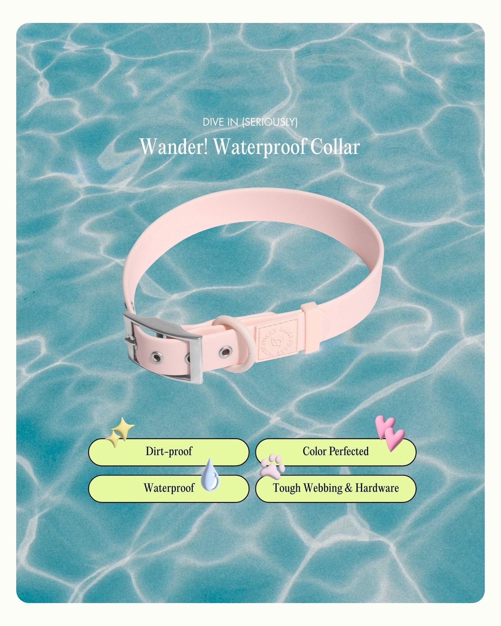 Wander! Waterproof Collar - Blossom